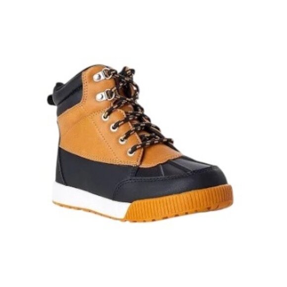Wonder Nation Boys Ankle Duck BootsBeige Size 5 Outdoor Casual Winter Snow Play - Picture 1 of 11